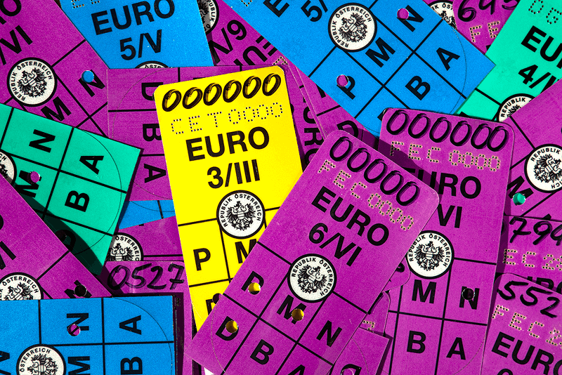 Collage Austrian environmental badges