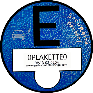 Blå E-Plakette for Tyskland